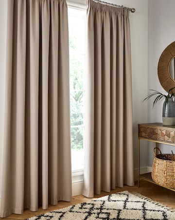 Sunset Blackout Pencil Pleat Curtains