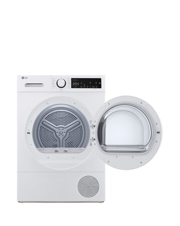 LG FDT208W 8kg Heat Pump Tumble Dryer Dark White - A++ Rated
