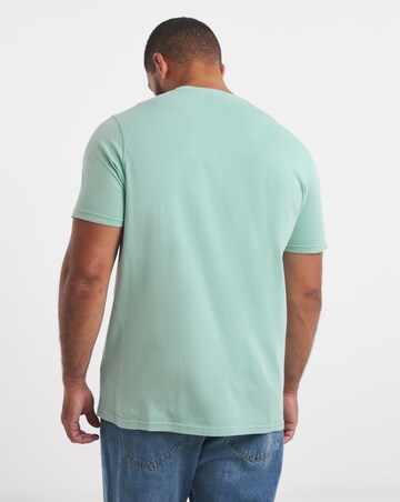 Garment Dyed Embroidered T-Shirt Long Length