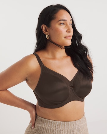 Goddess Yvette Moulded Full Cup Wired Bra Chocolate