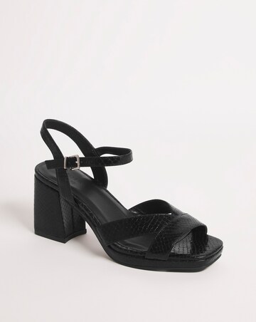 Joanna Hope Crossover Vamp Platform Sandal E Fit