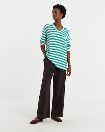 Soft Touch V-Neck Longline Top