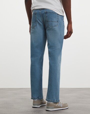 Light Stonewash Loose Fit Stretch Jeans