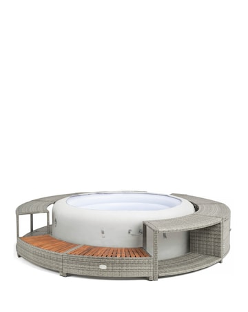 Lay-Z-Spa 180cm Round Rattan Hot Tub Surround