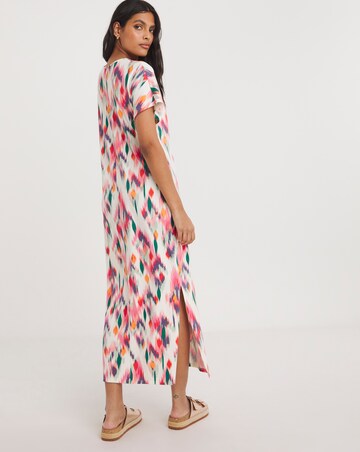 Great Value Soft Touch Midi T-Shirt Dress With Side Slits