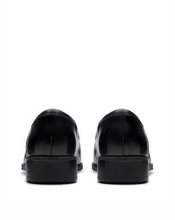 Clarks Black Havisham Leather Tassel Loafer