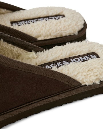 Jack & Jones Dudely Microfibre Slipper - Brown