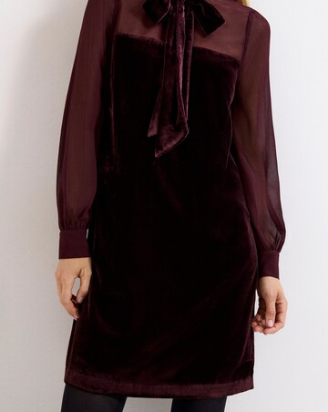 Phase Eight Vinnie Velvet Pussy Bow Dress