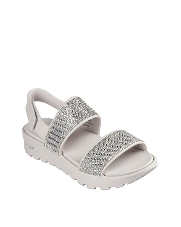 Skechers Rhinestones Foamies Arch Support Sandals Standard Fit