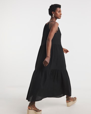 Bead Halter Maxi Dress