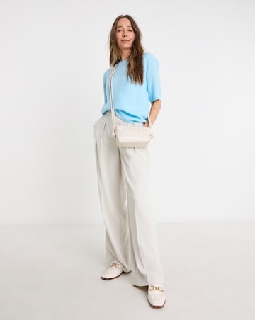 Light Blue Short Sleeve Crew Neck Jumper