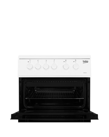 Beko KDC5422AW 50cm Electric Cooker with Ceramic Hob - White - A Rated