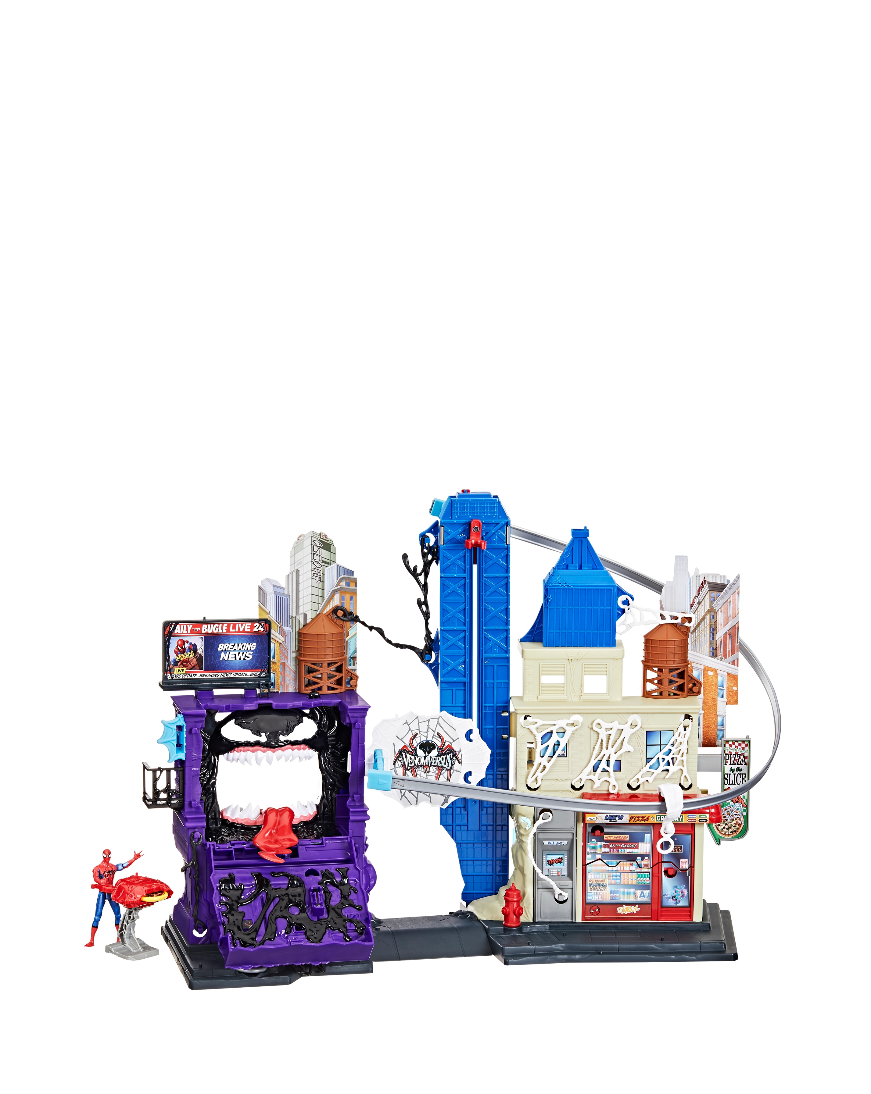 Marvel Spider-Man VenomVersus Web Slinging City Playset | JD Williams