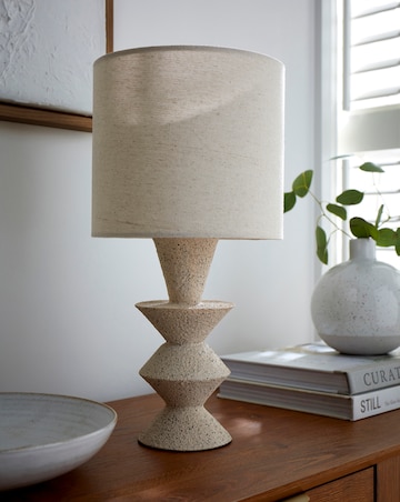 Sculptural Stoneware Table Lamp