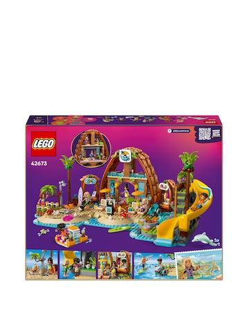 LEGO Friends Family Holiday Beach Resort Toy Building Set, Travel Playset 42673