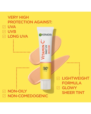 Garnier Vitamin C Daily UV Brightening Fluid Sheer Glow, SPF50+