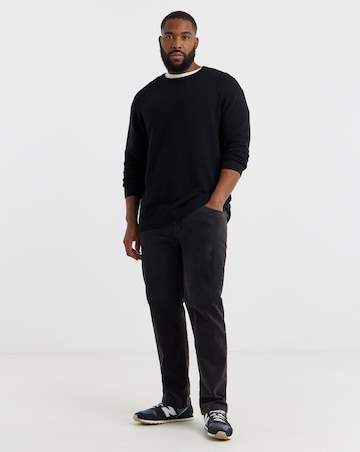 Jack & Jones Otto Knit Crew Neck - Black