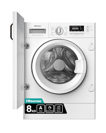 Hisense 3 Series WF3M841BWI Integrated 8kg Washing Machine 1400 rpm White