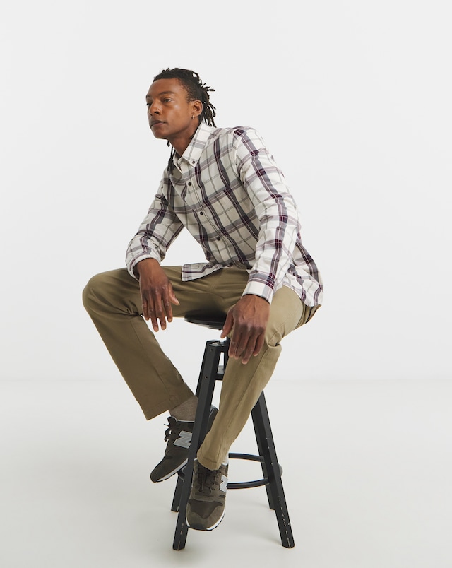 Long Sleeve Check Oxford Shirt Long