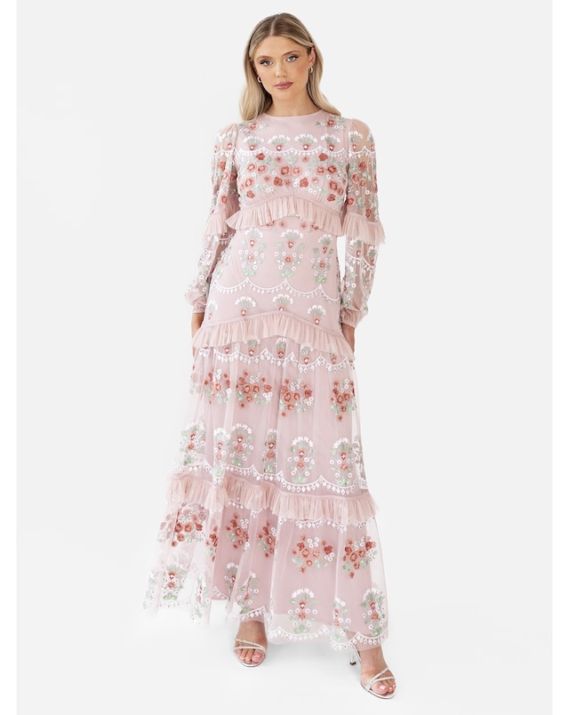 Maya Deluxe Embroidered Dress