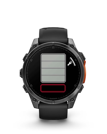 Garmin Fenix 8 47mm Amoled Smart Watch - Slate Grey with Black Silicone Band
