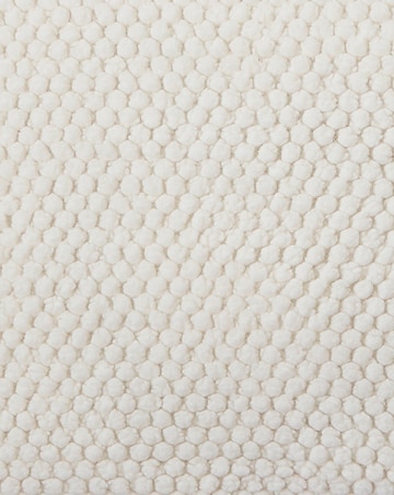 Bobble Fleece Cushion - Cream