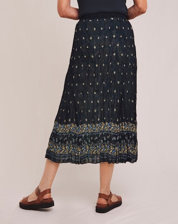 Julipa Printed Crinkle Reversible Skirt