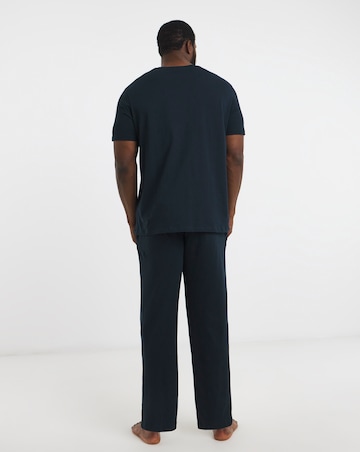 Jack & Jones Everest Logo PJ Set - Navy