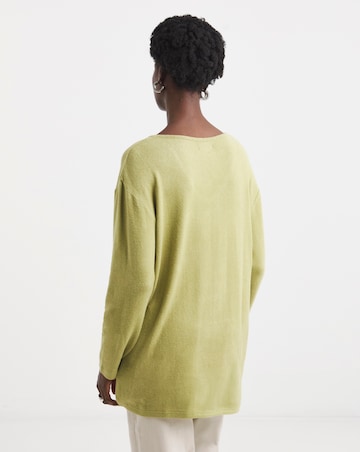 Soft Touch V-Neck Longline Top