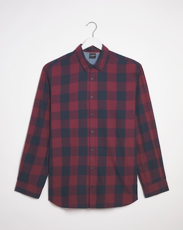 Jack & Jones Gingham Check Shirt - Port/Navy