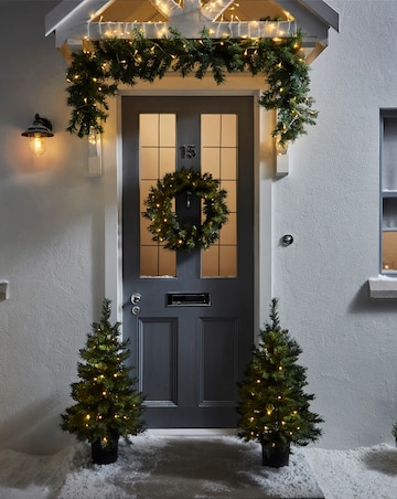 Malmo Lit Outdoor Christmas Decor Set