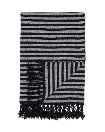 Catherine Lansfield Striped Chenille Throw