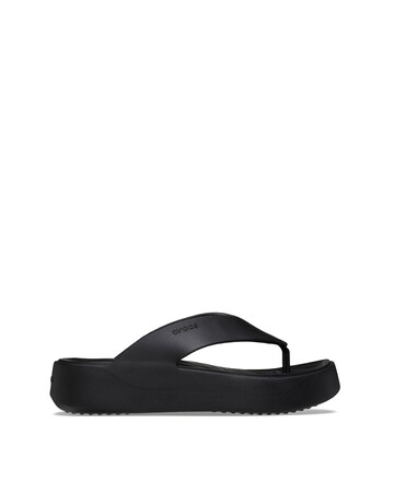 Crocs Black Getaway Platform Toe Post Sandal