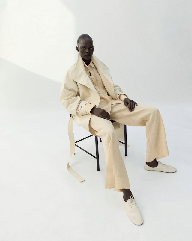 Mango Lino Straight Linen-Blend Trousers