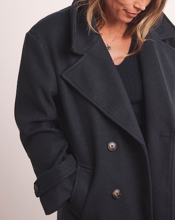 Anthology Navy Wool Blend Pea Coat
