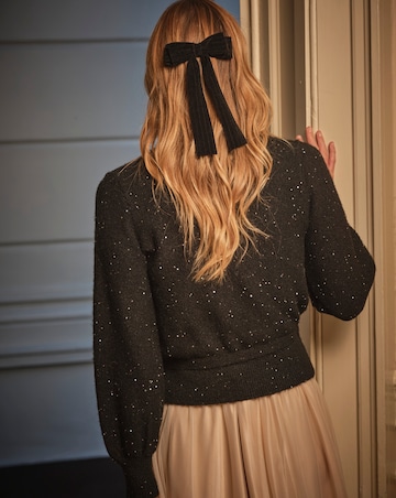 Fatface Bonnie Metallic Wrap Jumper