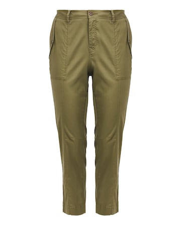Anthology Khaki Cargo Lyocell Trousers