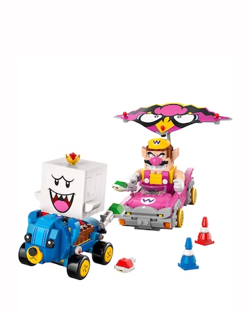 LEGO Super Mario: Mario Kart Wario & King Boo Figures and 2 Drifting Toy 42038