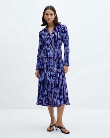 Mango Thea Tie Dye Shirt Dress