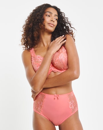 Pretty Secrets (2 Pack) Ella Lace Full Knickers Blue/Coral