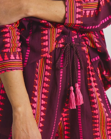 Jacquard Shirt and Shorts Beach Co-Ord Set