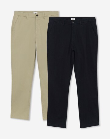 2 Pack Straight Fit Chino