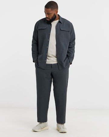 Jack & Jones Point Commute Travel Shirt - Grey