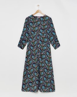 Joe Browns Blue Multi Paisley Button Through Maxi Dress
