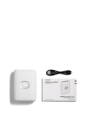 Fujifilm Instax Mini Link 2 Smartphone Photo Printer + 20 Shots - White
