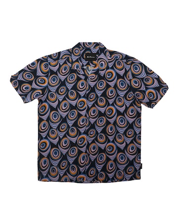 Ben Sherman Psychedelic Print Revere Collar Shirt