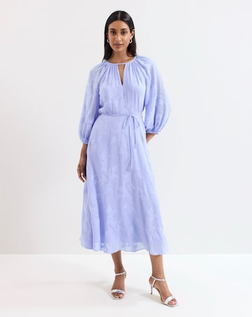 Phase Eight Liona Floral Jaquard Midi Dress