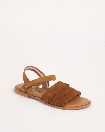 Joe Browns Tassel Fringe Sandals Extra Wide Fit