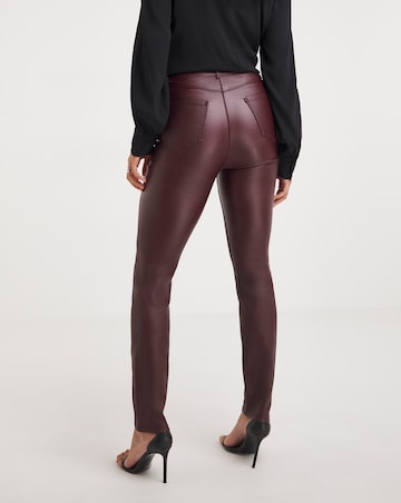 Wine Coated Bella Slim Leg Jegging