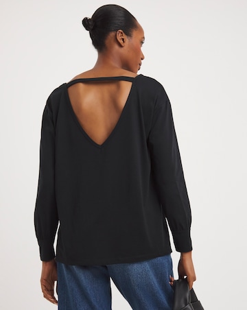 Cut Out Long Sleeve Top